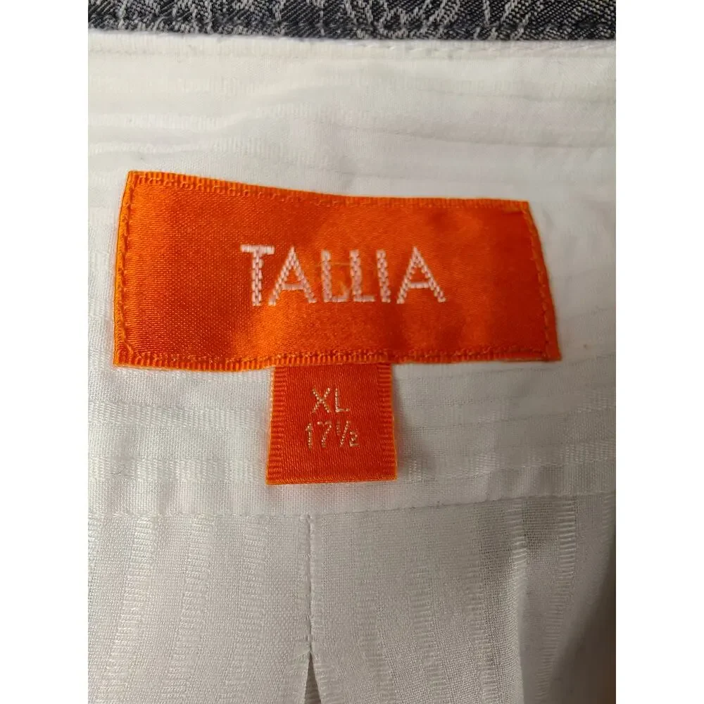 Men’s Tallia Dress Shirt White French Cuff XL 17½